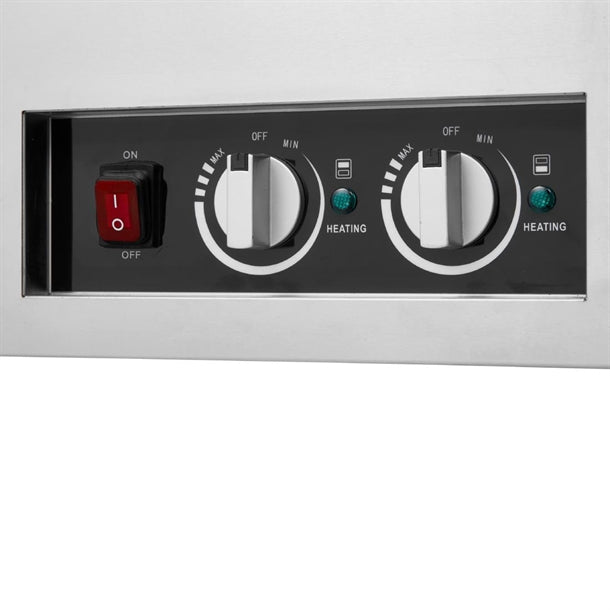 Buffalo Mobile Bain Marie Trolley 2x 1/1GN