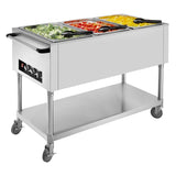 Buffalo Mobile Bain Marie Trolley 3x 1/1GN