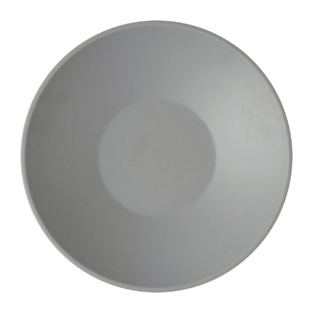 Churchill Emerge Melamine Seattle Grey Shallow Serving Bowls 300mm (4 Pack)