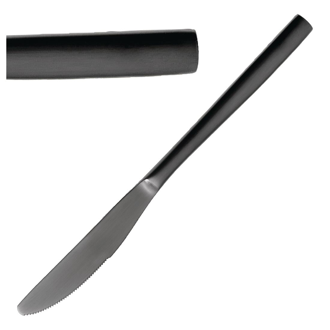 Comas BCN Black Dessert Knives (12 Pack)