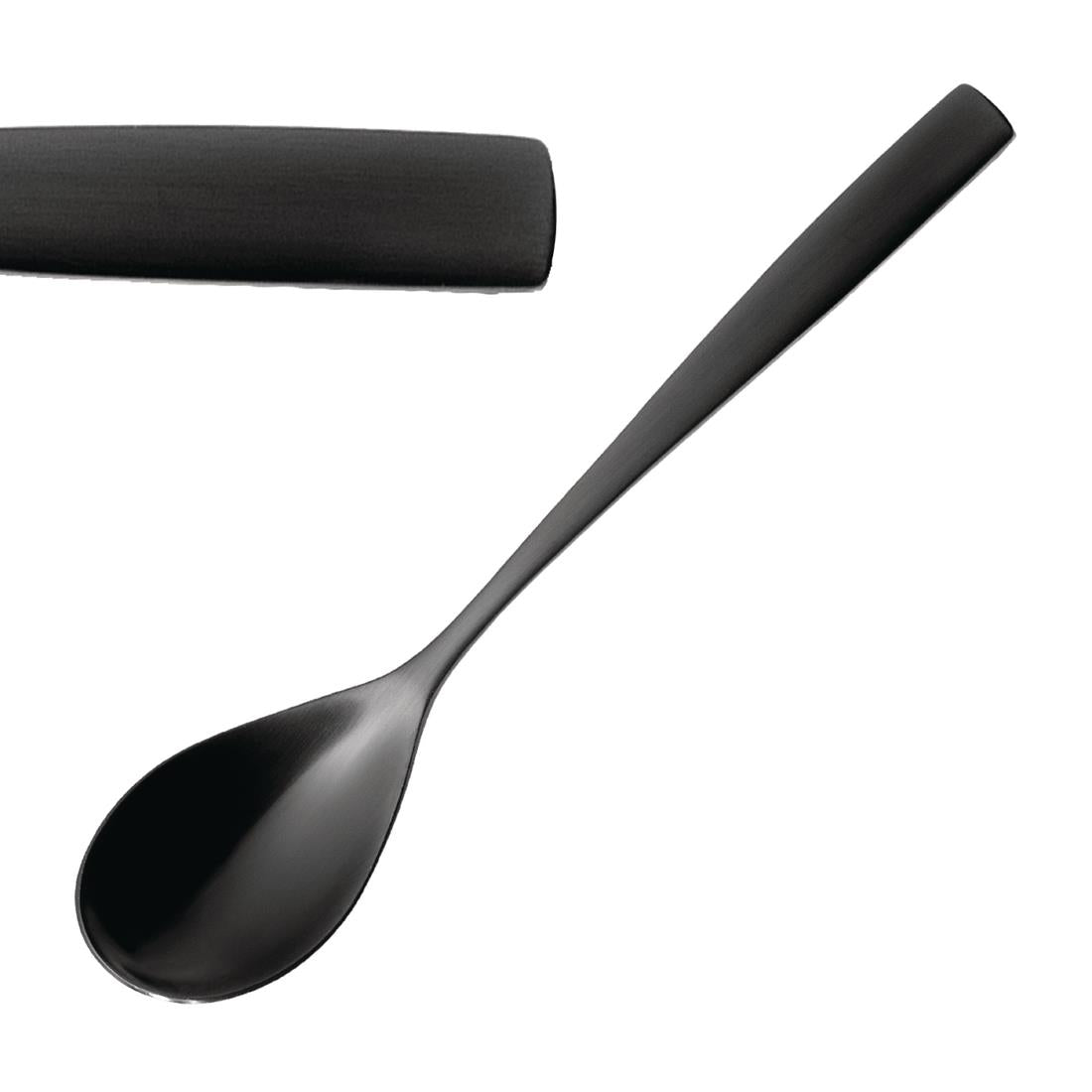 Comas BCN Black Dessert Spoons (12 Pack)