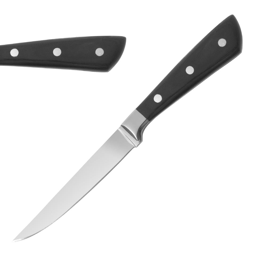 Comas Montblanc Black Acrylic Steak Knives (6 Pack)