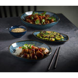 Churchill Envisage Cascade Sapphire Blue Natural Bowls 220mm (6 Pack)