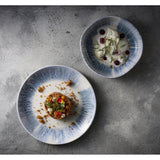 Churchill Lyra Blue Organic Walled Bowls 200mm (6 Pack)