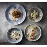 Churchill Lyra Blue Organic Walled Bowls 200mm (6 Pack)