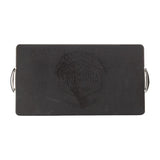 Samuel Groves Cast Iron Double Burner Griddle Pan 45x25cm