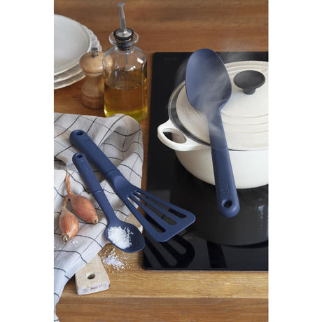 Deglon Blue Flexible Slotted Spatula 280mm