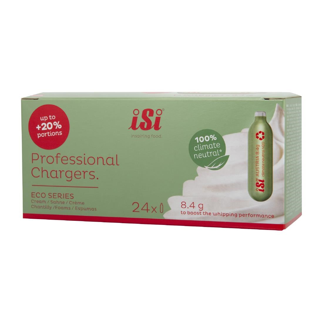 ISI Professional ECO Series Cream Whipper Charger Bulbs 8.4g ( 24 Pack)