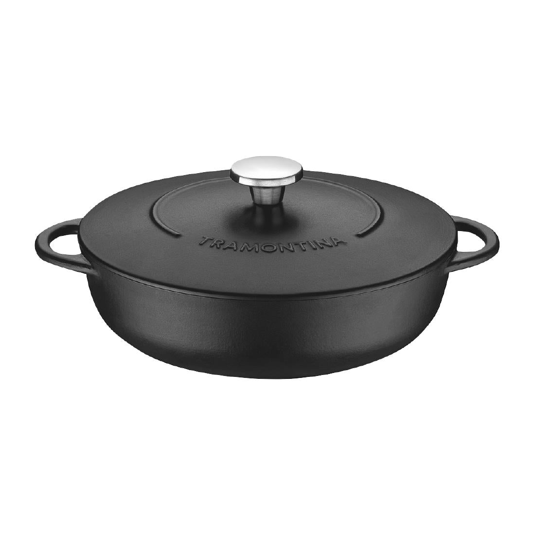 Tramontina Enamel Cast Iron Shallow Casserole Dish 28cm