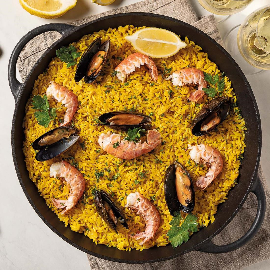 Tramontina Enamel Cast Iron Wok 32cm