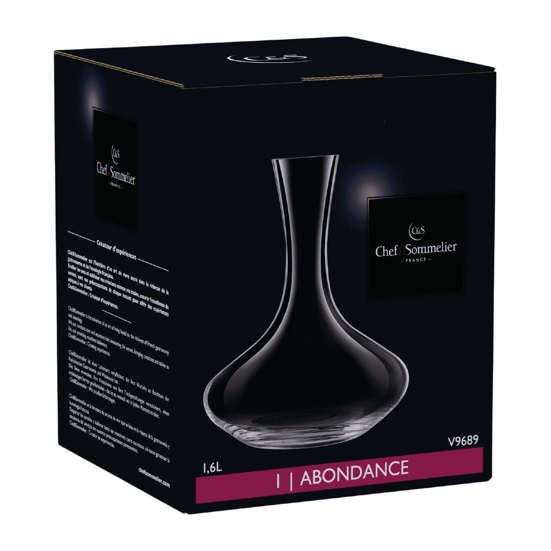 Chef & Sommelier Abondance Decanter 1.6Ltr (2 Pack)