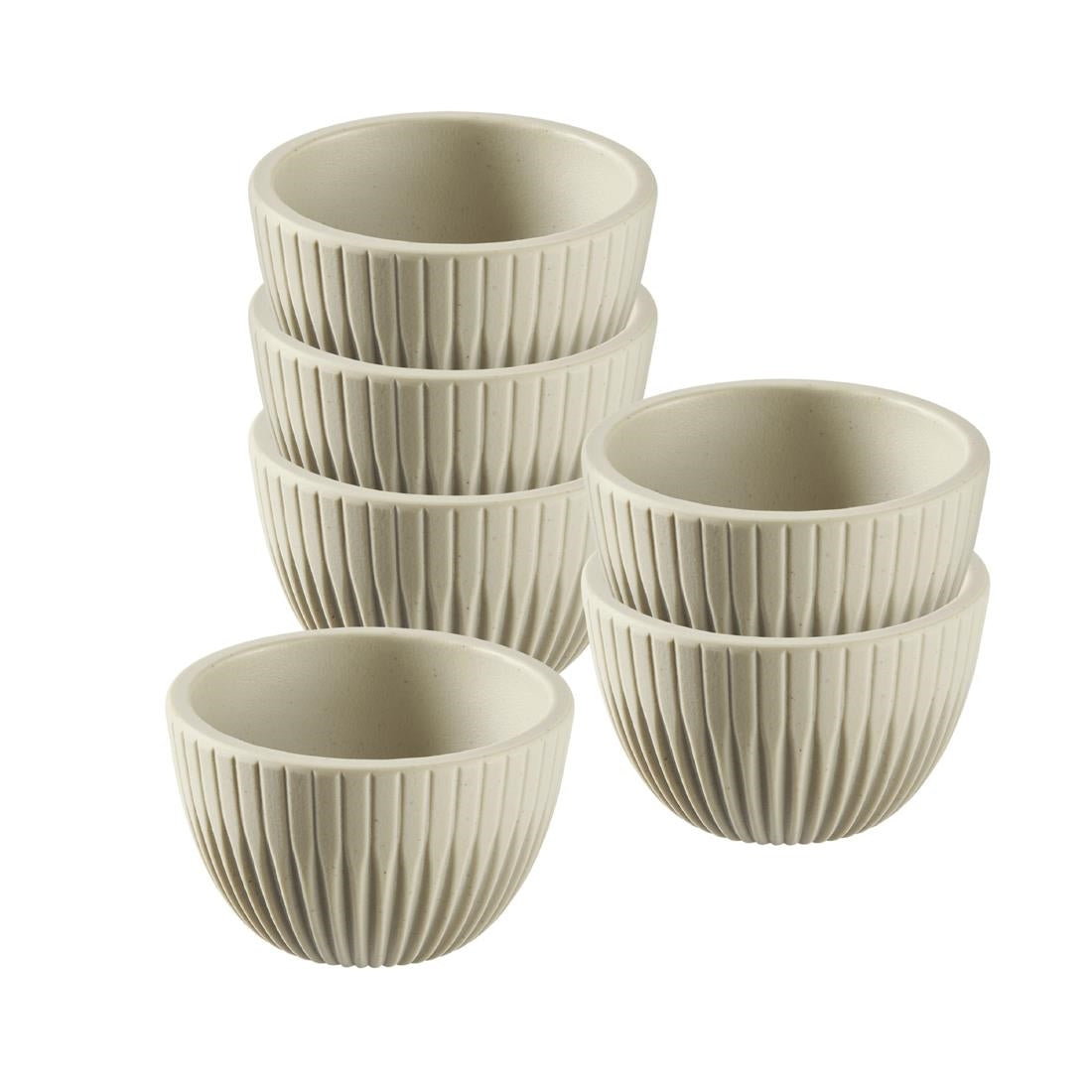 APS Lineo Dip Bowls Grey 30ml (6 Pack)