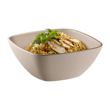 APS Nero Square Bowl Sand 195x195mm