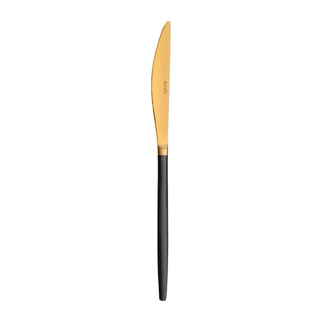 Amefa Soprano Table Knives Black & Gold (12 Pack)