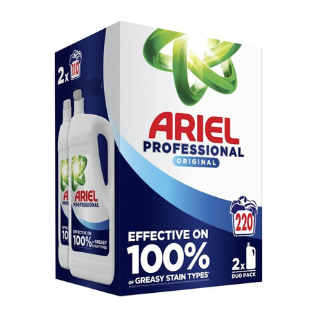 Ariel Professional Original Liquid Duo Pack 110 Washes 4.95Ltr (2 Pack)