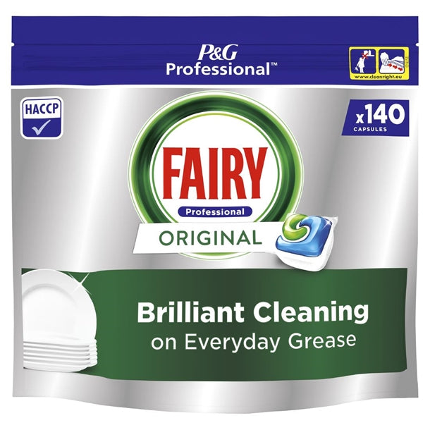 Fairy Professional All in One Dishwasher Capsules Original 140 Caps (2 Pack)