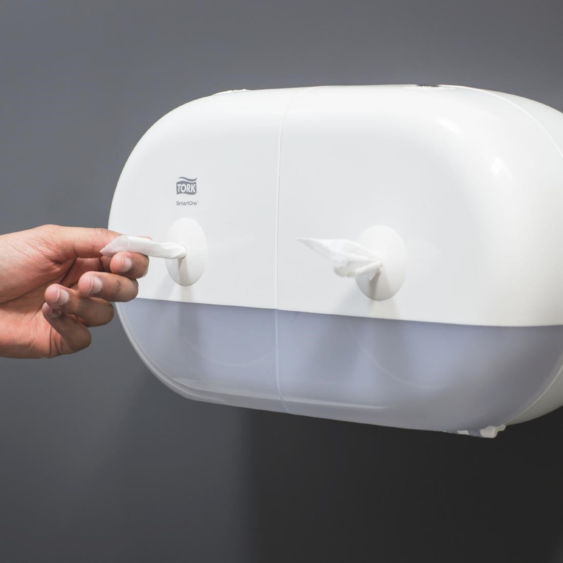 Tork SmartOne Mini Twin Toilet Roll Dispenser