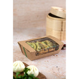 Vegware Microflute Hinged Hot Boxes with Windows 8x5" (250 Pack)