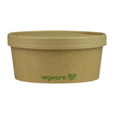 Vegware Round Food Containers Kraft 150-Series 750ml (300 Pack)