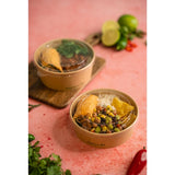 Vegware Round Food Containers Kraft 150-Series 750ml (300 Pack)