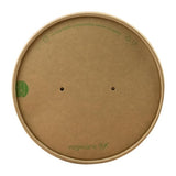 Vegware Round Paper Lid Kraft 150-Series (Pack 300)