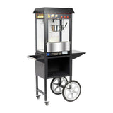 Haxro HX8588 Popcorn Machine and Cart Black