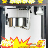 Haxro HX8588 Popcorn Machine and Cart Black
