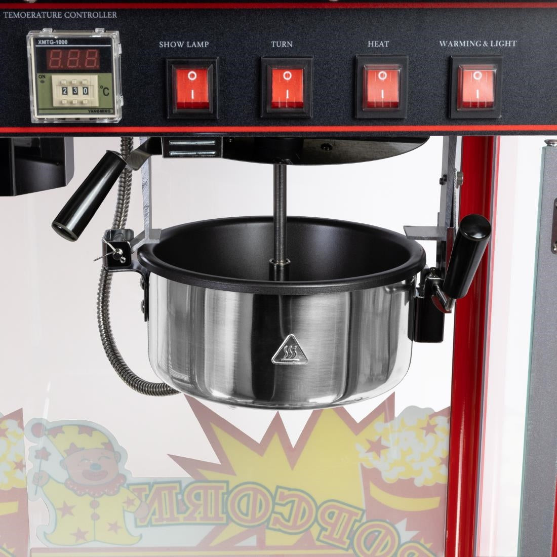 Haxro HX8872 Popcorn Machine with 2 Shelves