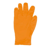 Grippaz HD Nitrile Powder-Free Disposable Gloves Orange 8/M (50 Pack)