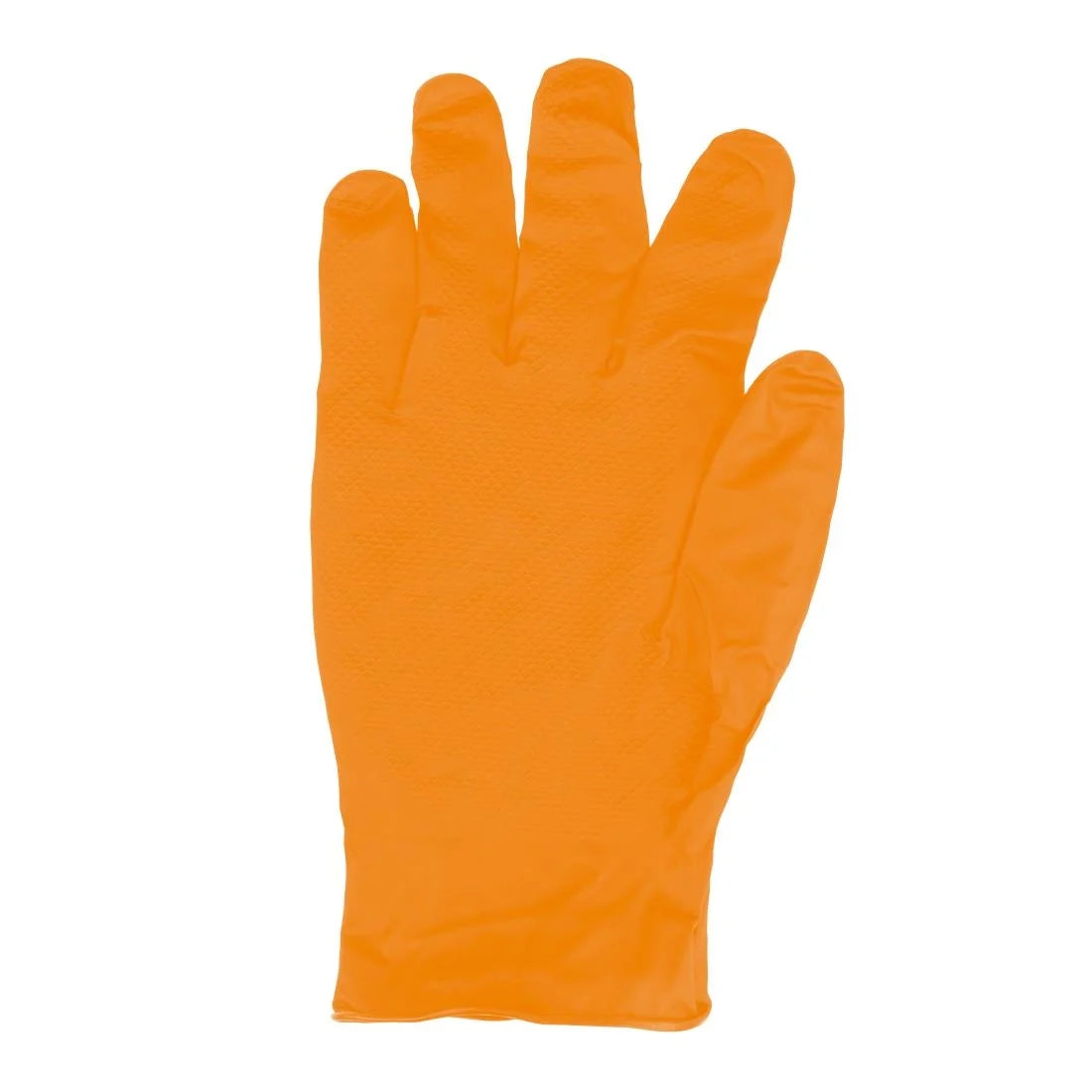 Grippaz HD Nitrile Powder-Free Disposable Gloves Orange 9/L (50 Pack)