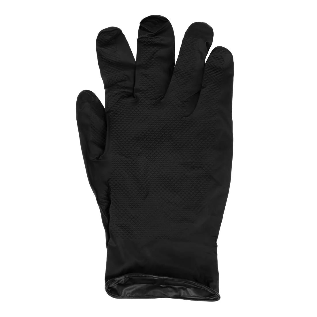 Grippaz HD Nitrile Powder-Free Disposable Gloves Black 9/L (50 Pack)