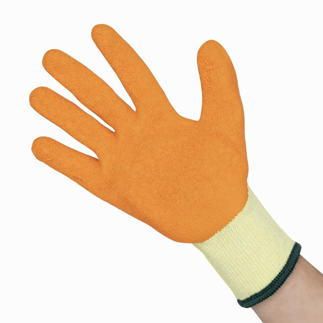 KeepSAFE GLO107 Latex Palm Gloves Orange 9 (10 Pack)