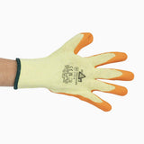 KeepSAFE GLO107 Latex Palm Gloves Orange 9 (10 Pack)