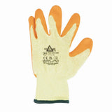 KeepSAFE GLO107 Latex Palm Gloves Orange 8 (10 Pack)