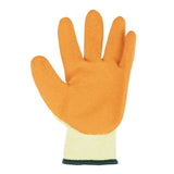 KeepSAFE GLO107 Latex Palm Gloves Orange 9 (10 Pack)
