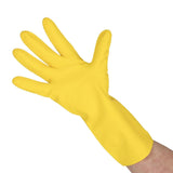Ansell AlphaTec 87-190 Econohands Rubber Gloves Yellow M (12 Pack)