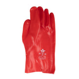 KeepSAFE PVC Coated Gauntlets Red 27cm Size 10 (12 Pack)