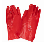 KeepSAFE PVC Coated Gauntlets Red 35cm Size 9 (12 Pack)