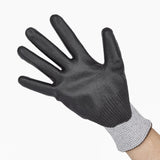 KeepSAFE PU Palm Coated Gloves Grey/Black Size 9 (12 Pack)