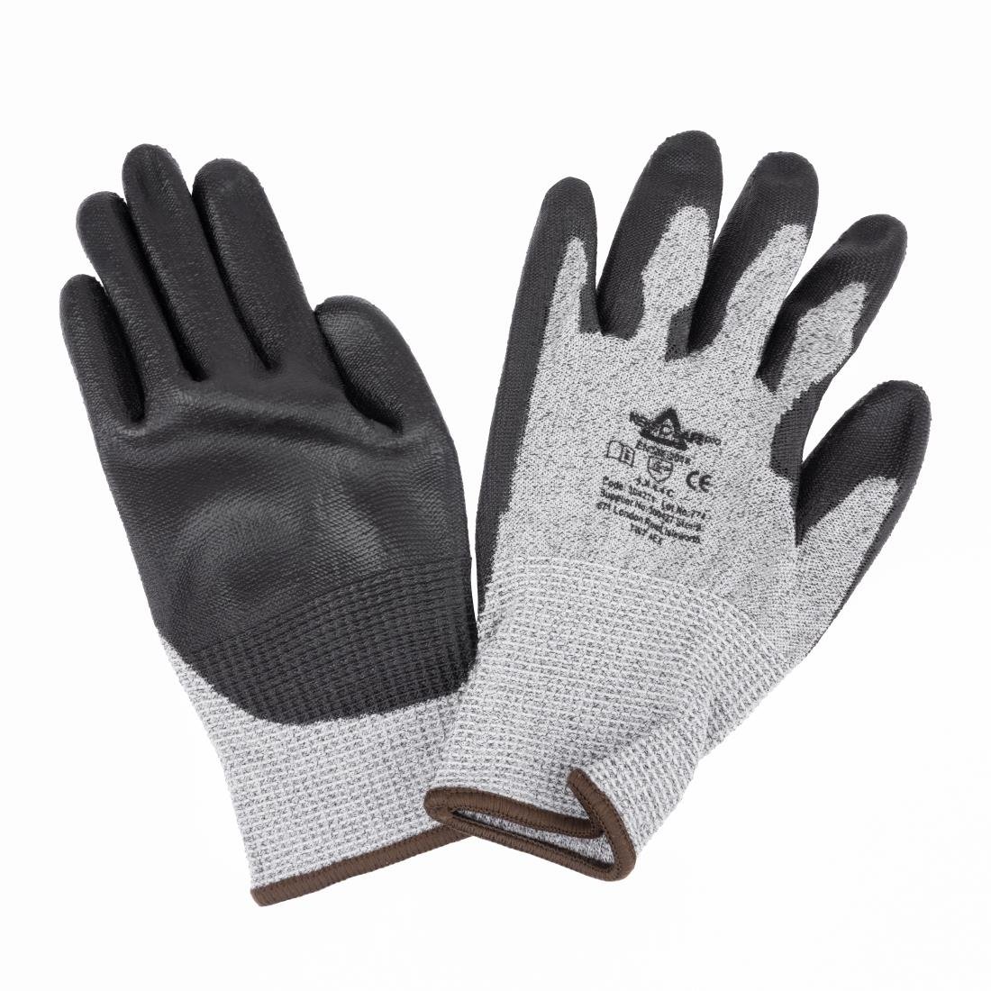 KeepSAFE PU Palm Coated Gloves Grey/Black Size 10 (12 Pack)
