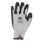 KeepSAFE PU Palm Coated Gloves Grey/Black Size 8 (12 Pack)