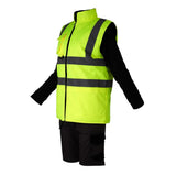 KeepSAFE Hi Vis Bodywarmer Reversible Yellow 2XL