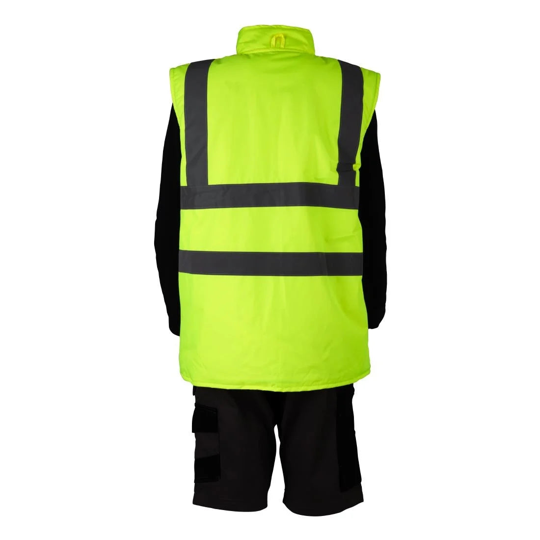 KeepSAFE Hi Vis Bodywarmer Reversible Yellow L