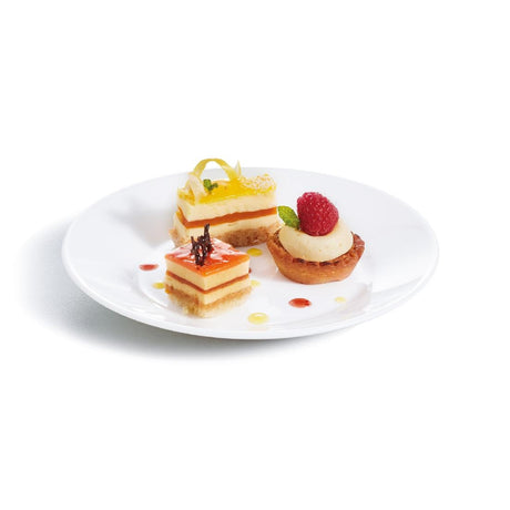 Arcoroc Opal Restaurant Wide Rim Plates 195mm (6 Pack)