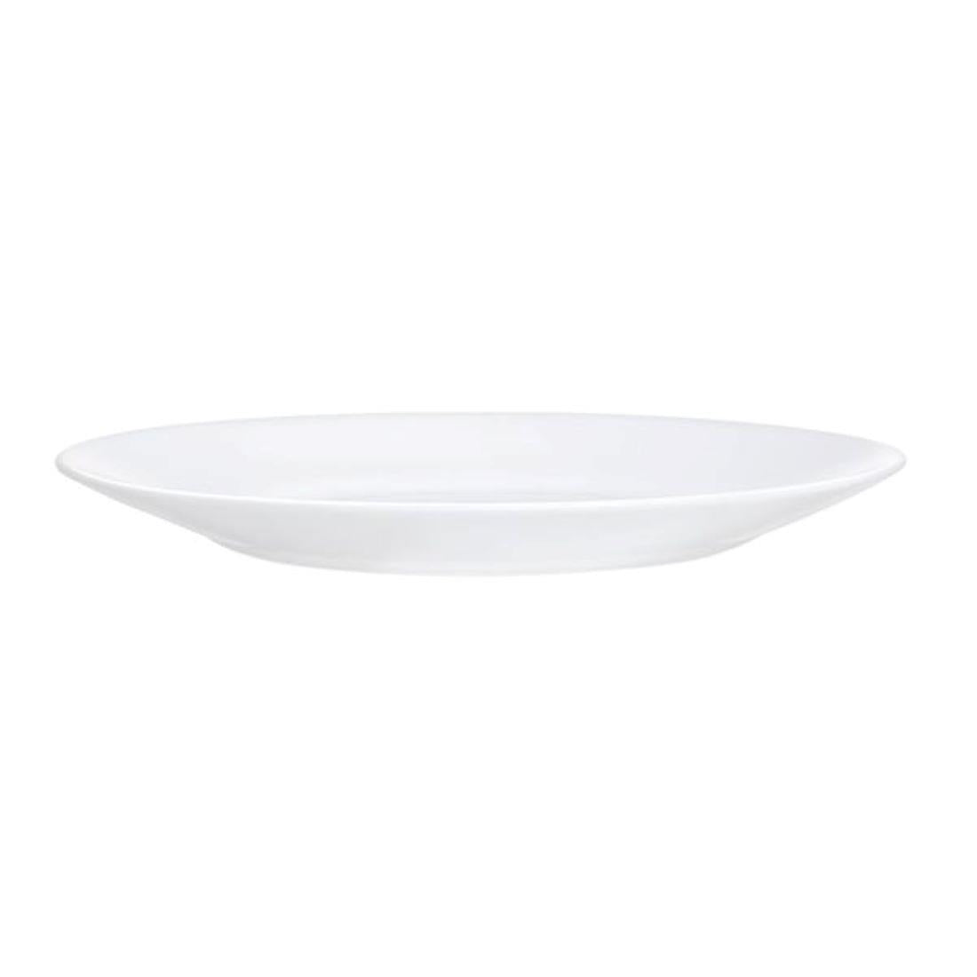 Arcoroc Opal Restaurant Wide Rim Plates 235mm (6 Pack)