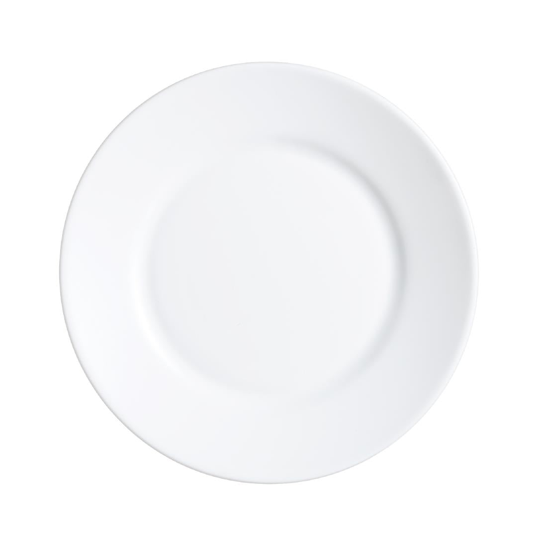 Arcoroc Opal Restaurant Wide Rim Plates 235mm (6 Pack)