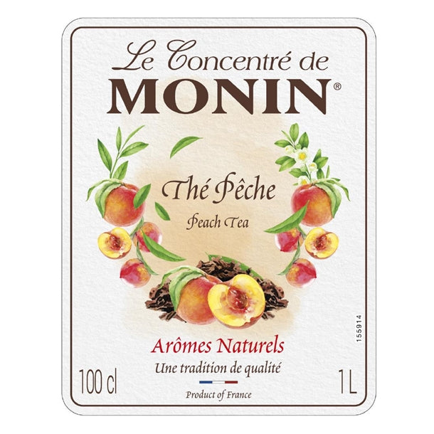 Monin Peach Tea Concentrate 1Ltr