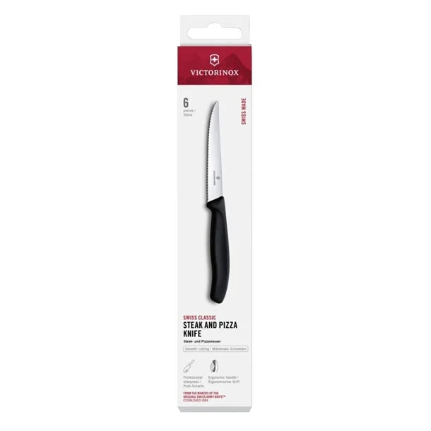 Victorinox Swiss Classic Steak & Pizza Knife Set 11cm (6 Pack)