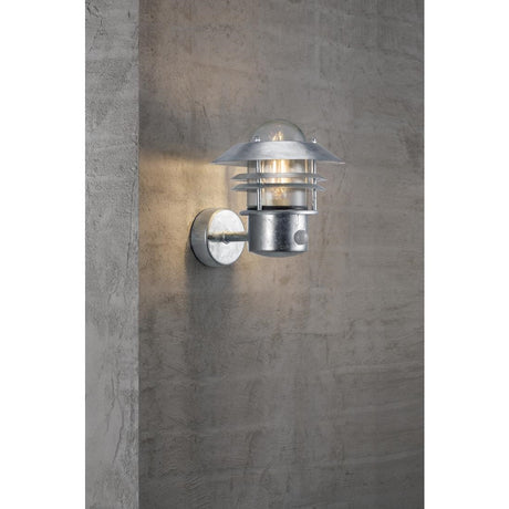 Nordlux Blokhus Up Sensor Outdoor Wall Light Galvanised