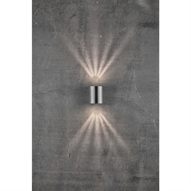 Nordlux Canto 2 Outdoor Wall Light Stainless Steel
